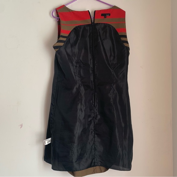 Next Shift Dress Stripe Cotton Mix Sleeveless Knee-Length Round Neck Lined UK 14 - Picture 9 of 14